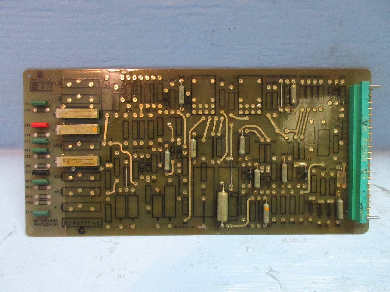General Electric 819D355-G1 Rev. C DC Amplifier Function Board PLC GE 819D355G1 (TK3290-1)