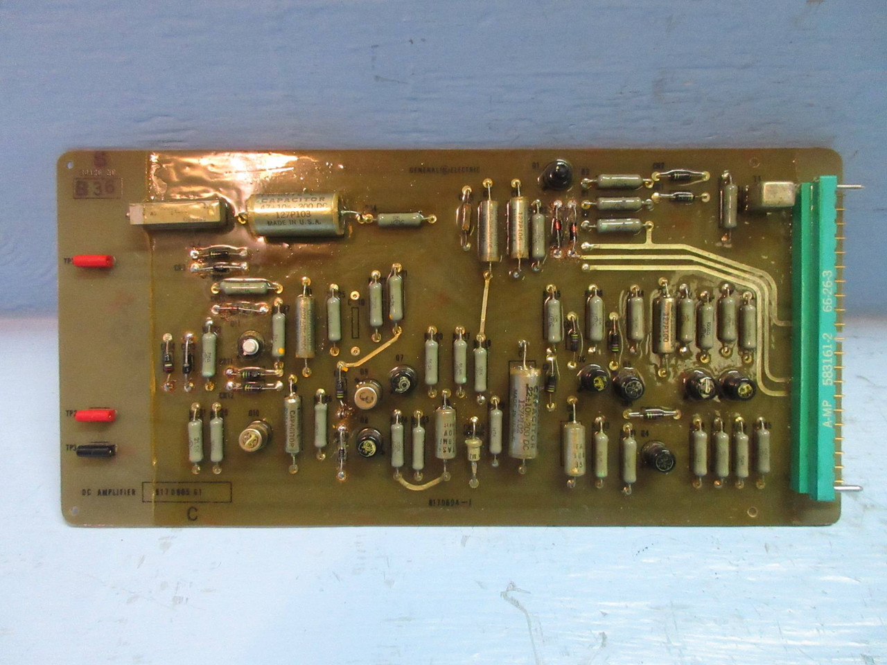 General Electric 817D605-G1 Rev. C DC Amplifier Board PLC GE 817D605G1 (TK3287-8)