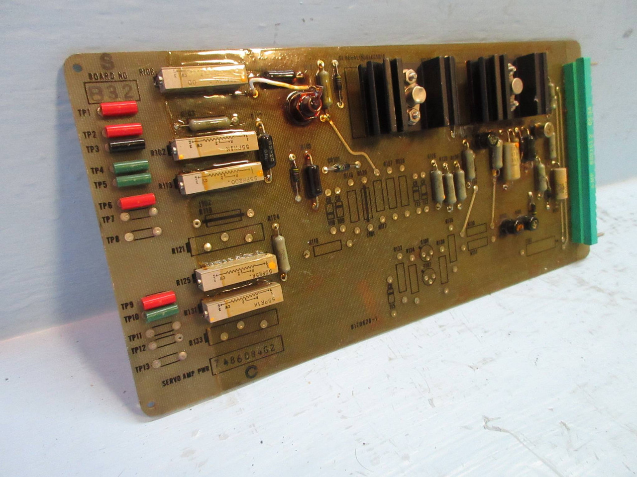 General Electric 7486D84-G2 Rev. C Servo Amp Pwr Power Board PLC 7486D84G2 (TK3306-1)