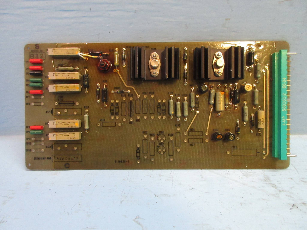 General Electric 7486D84-G2 Rev. C Servo Amp Pwr Power Board PLC 7486D84G2 (TK3306-1)