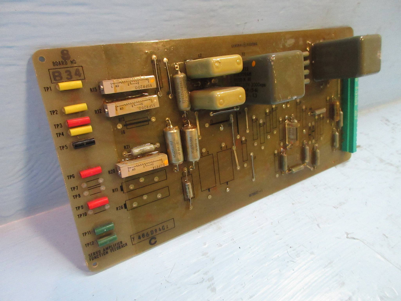 Image of General Electric 7486D84-G1 Rev. C Servo Amplifier Function Feedback Board PLC