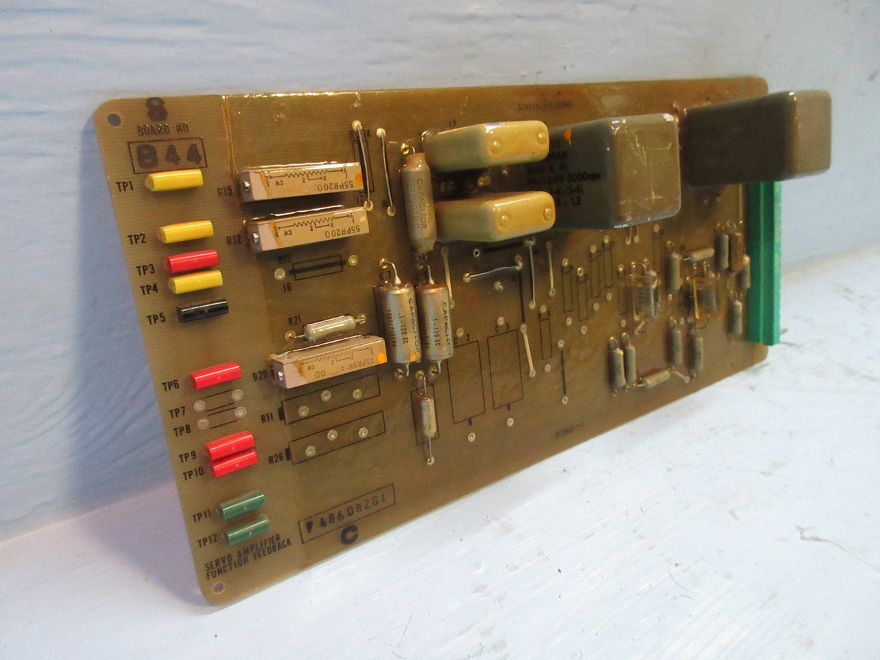 General Electric 7486D82-G1 Rev. C Servo Amplifier Function Feedback Board PLC (TK3302-1)