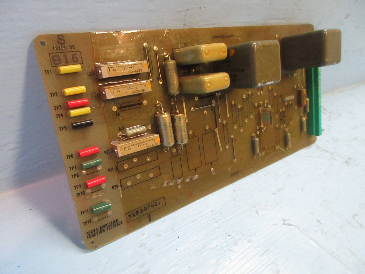General Electric 7486D76-G1 Rev. I Servo Amplifier Function Feedback Board PLC (TK3300-1)
