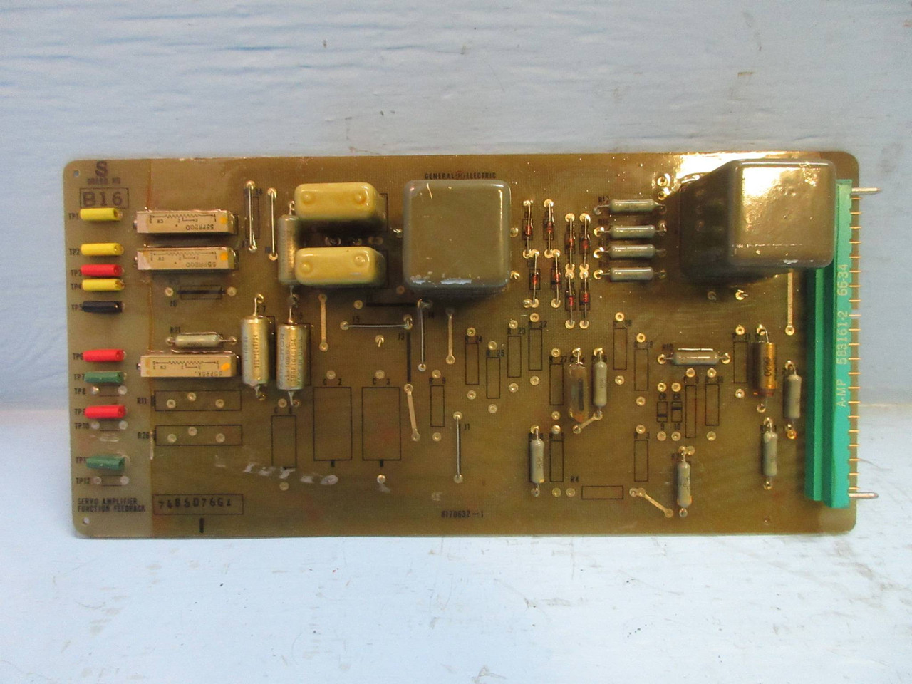 General Electric 7486D76-G1 Rev. I Servo Amplifier Function Feedback Board PLC (TK3300-1)