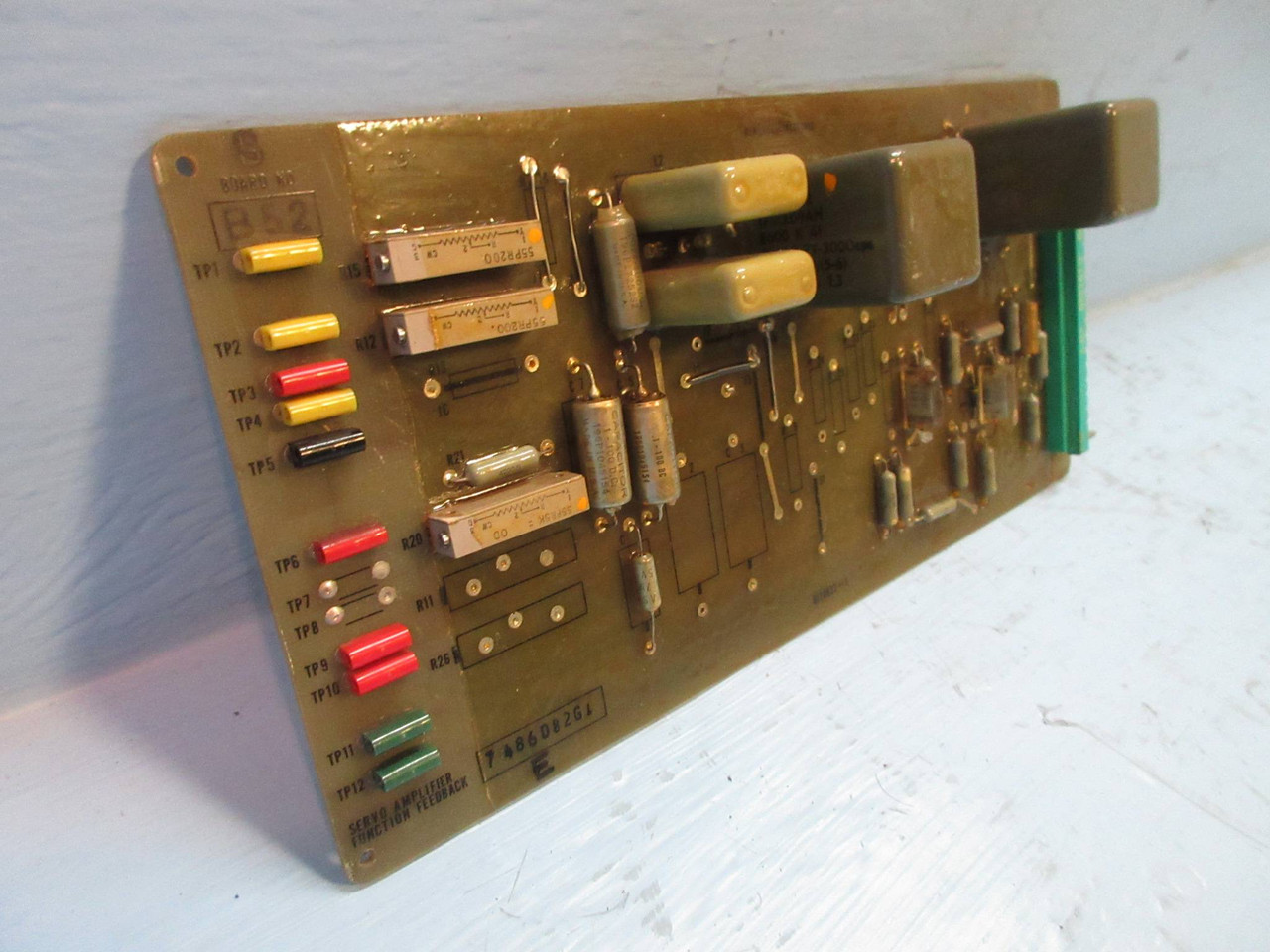 Image of General Electric 7486D82-G1 Rev. E Servo Amplifier Function Feedback Board PLC