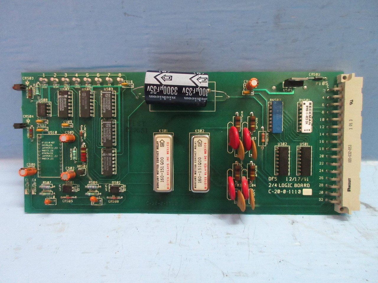 ABB Safe Flame DFS C-20-0-1110 Module 2/4 Logic Board PLC (TK3314-1)