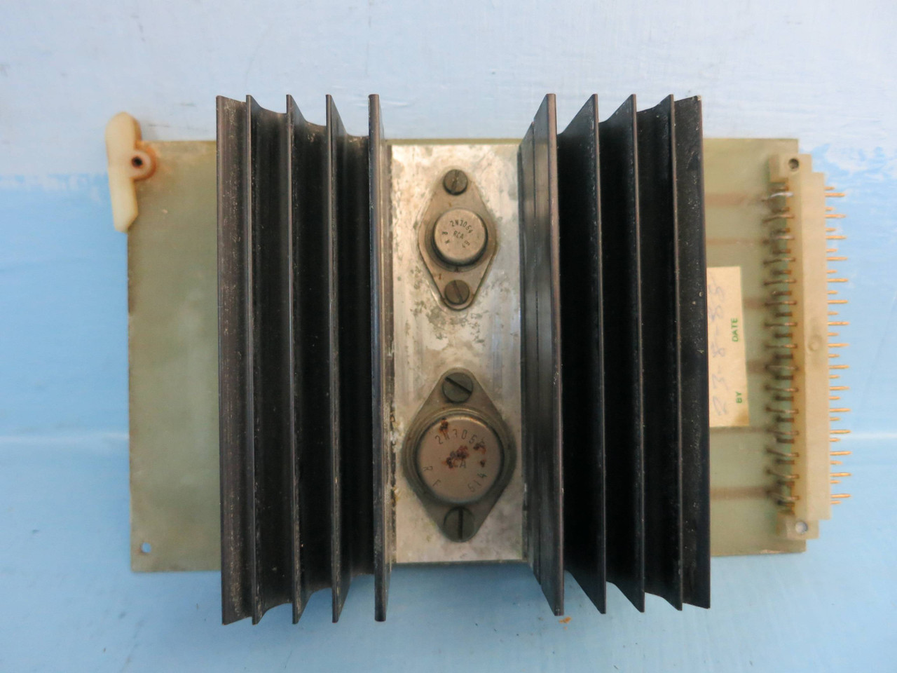 Image of barmag electronic EC 75 PLC Circuit Board Module EC75 RCA 2N3055 RF 2N3054 RN
