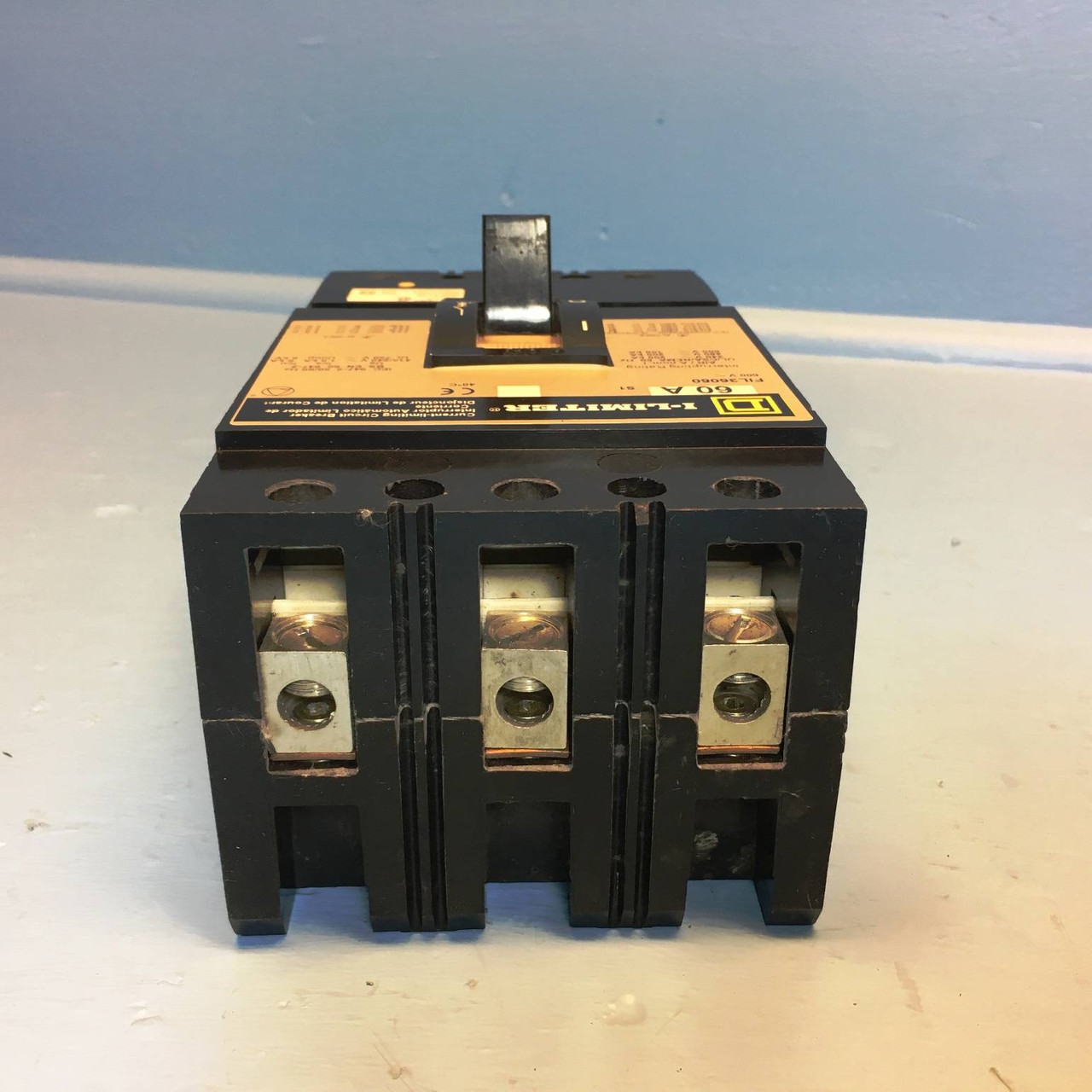 Square D FIL36060 60A I-Limiter Circuit Breaker 600V 3 Pole FIL-36060 SqD 60 Amp (EM2590-1)