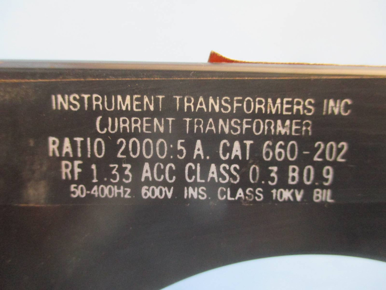 Instrument Transformers 660-202 Current Transformer Ratio 2000:5A CT ITI 2000-5 (DW0540-1)