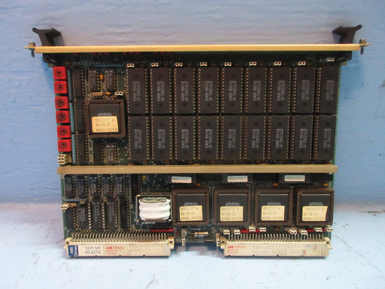 ABB Drives MEM86-3x192K Memory Board Module PLC Stromberg (TK3409-1)