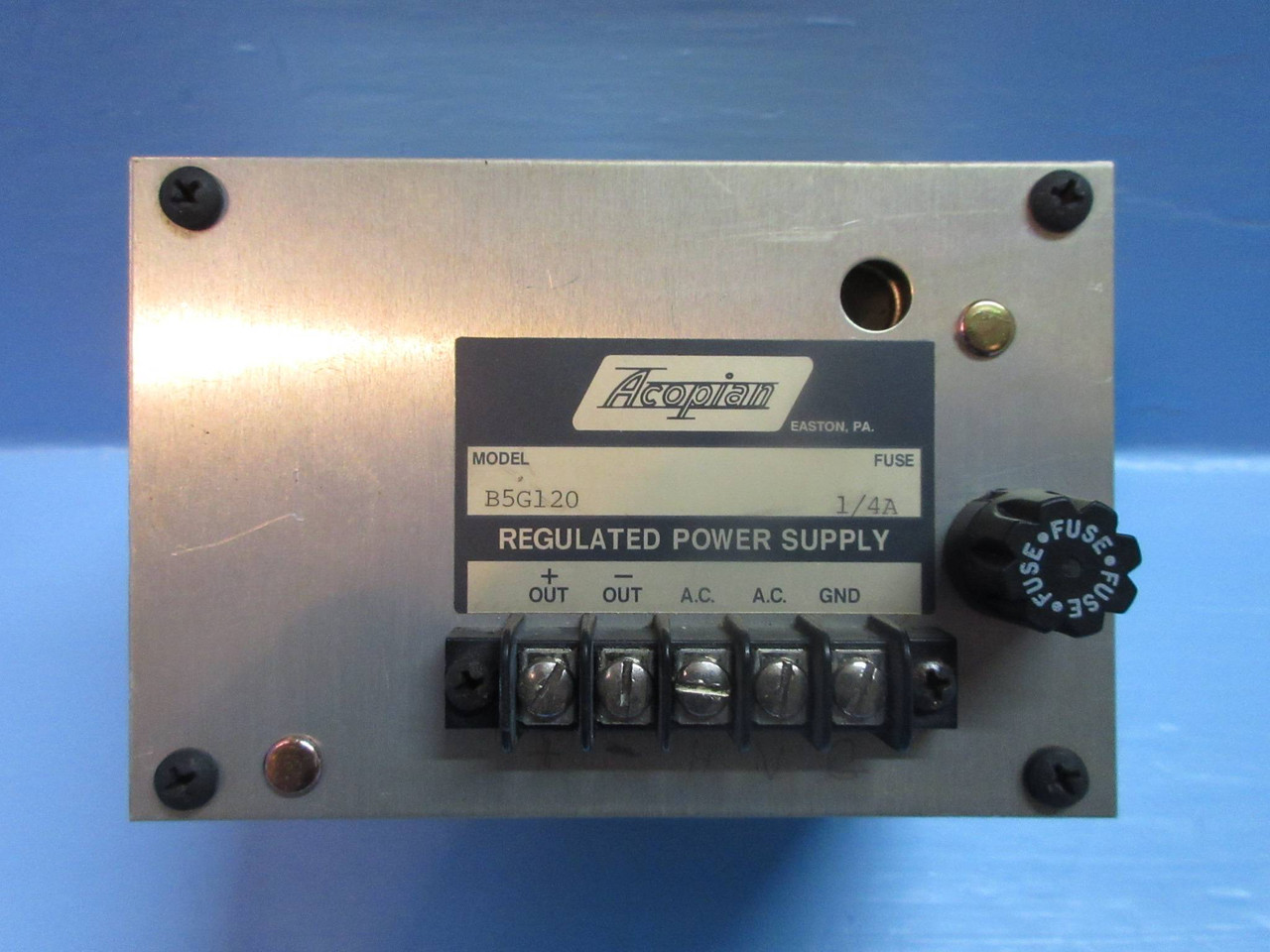 Acopian B5G120 Regulated Power Supply 5V (TK3434-1)