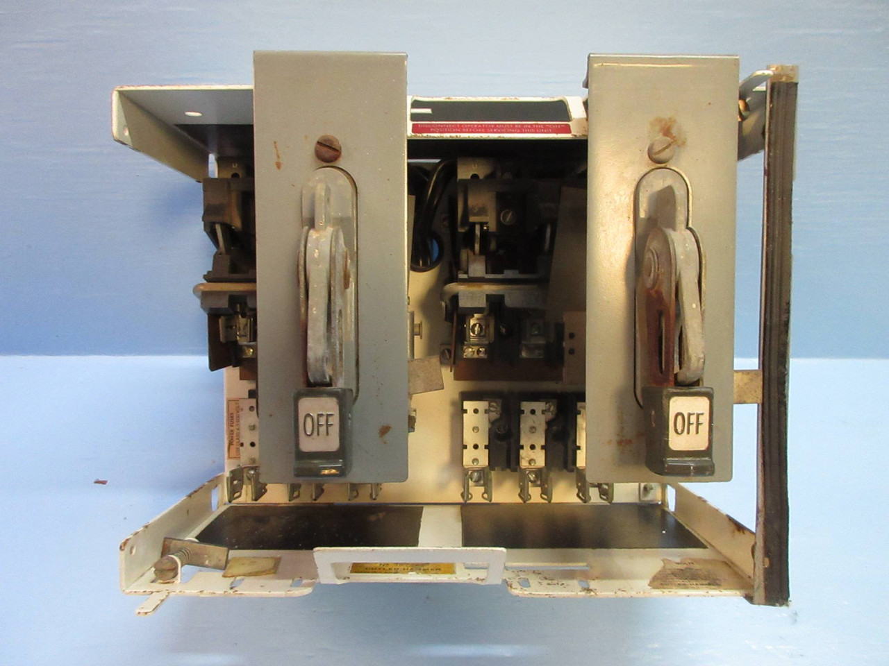 Image of Cutler Hammer Eaton F10 Unitrol Twin 30 Amp Dual Fused 12" Feeder MCC Bucket