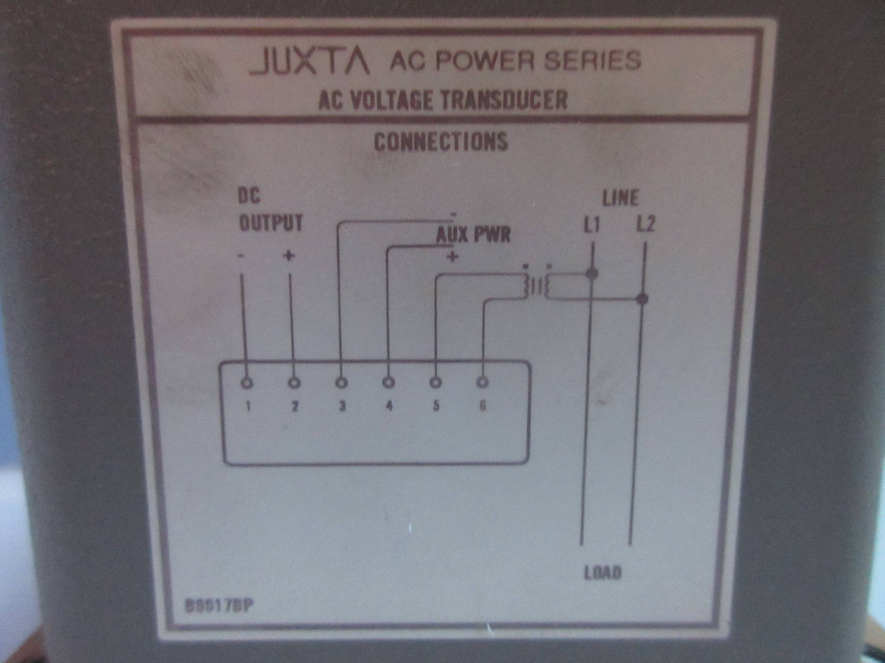 Yokogawa 248922-360-AHD-4 Juxta AC Power Series AC Voltage Transducer 0-300V (TK3464-3)