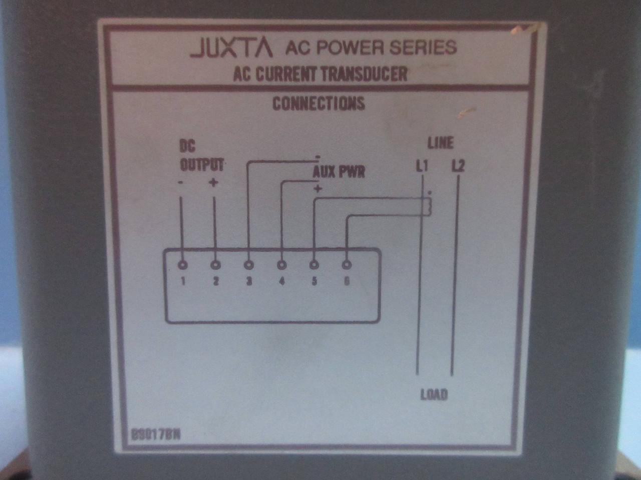 Yokogawa 248921-380-AHD-4 Juxta AC Power Series AC Current Transducer (TK3463-5)