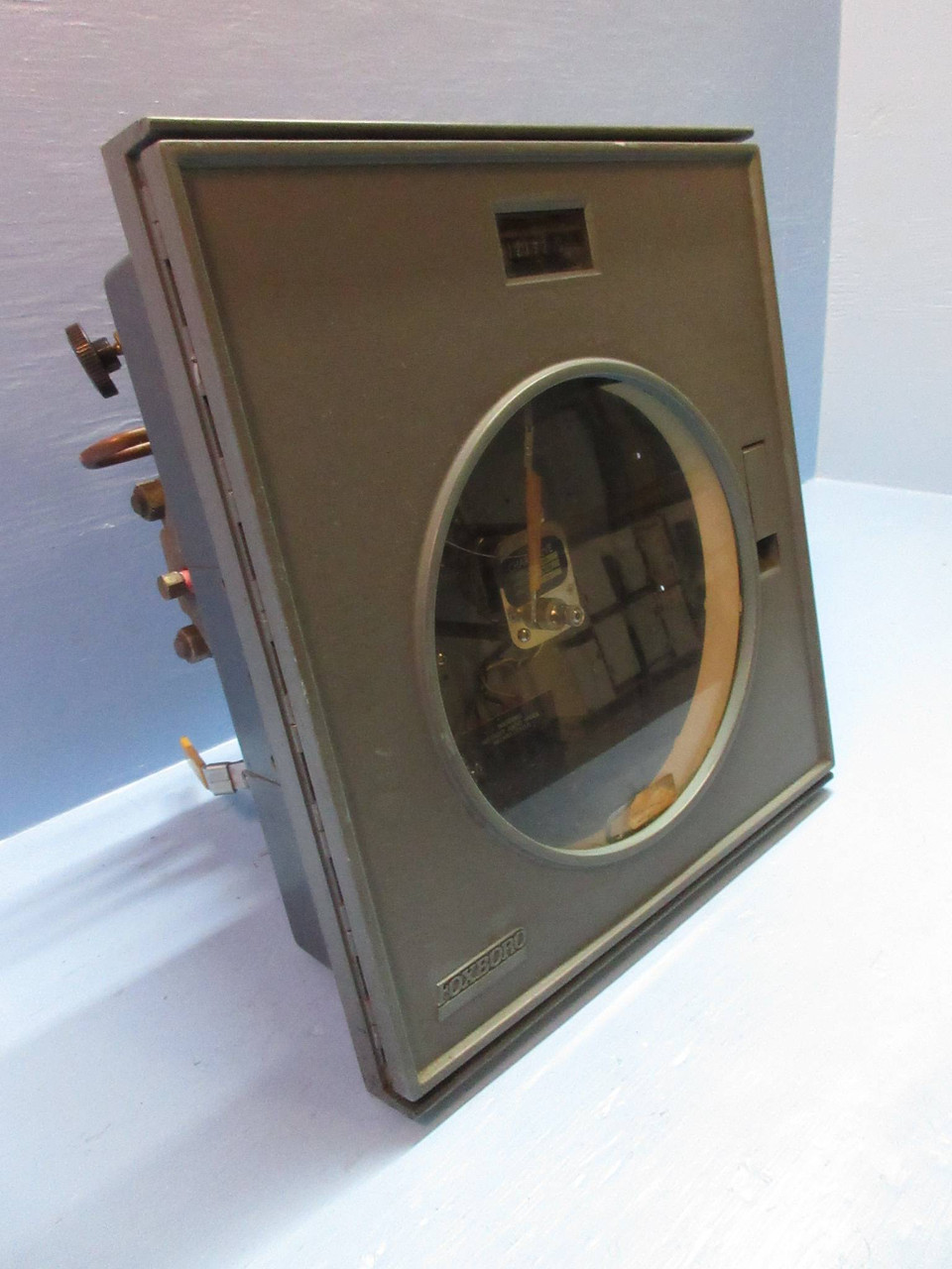 Foxboro Chart Drive Pneumatic Circular Recorder & Type 37 Diaphragm Meter (TK3467-1)