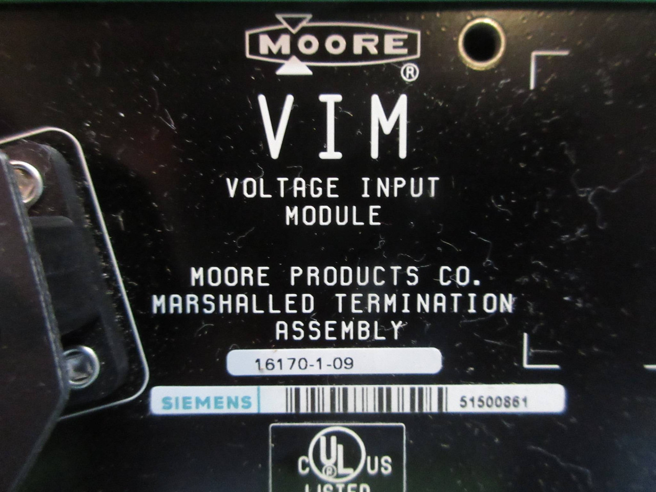 Moore 16170-1-09 APACS VIM Voltage Input Module Siemens PLC Board (TK3571-2)