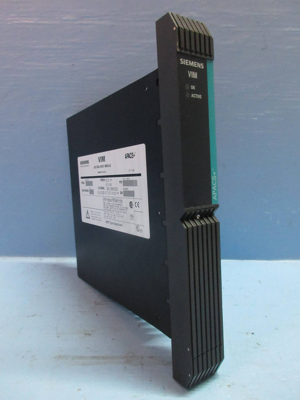 Siemens 39VIMCCN 16171-126/5 APACS+ VIM Voltage Input Module PLC Moore ROM 3.02 (TK3587-1)
