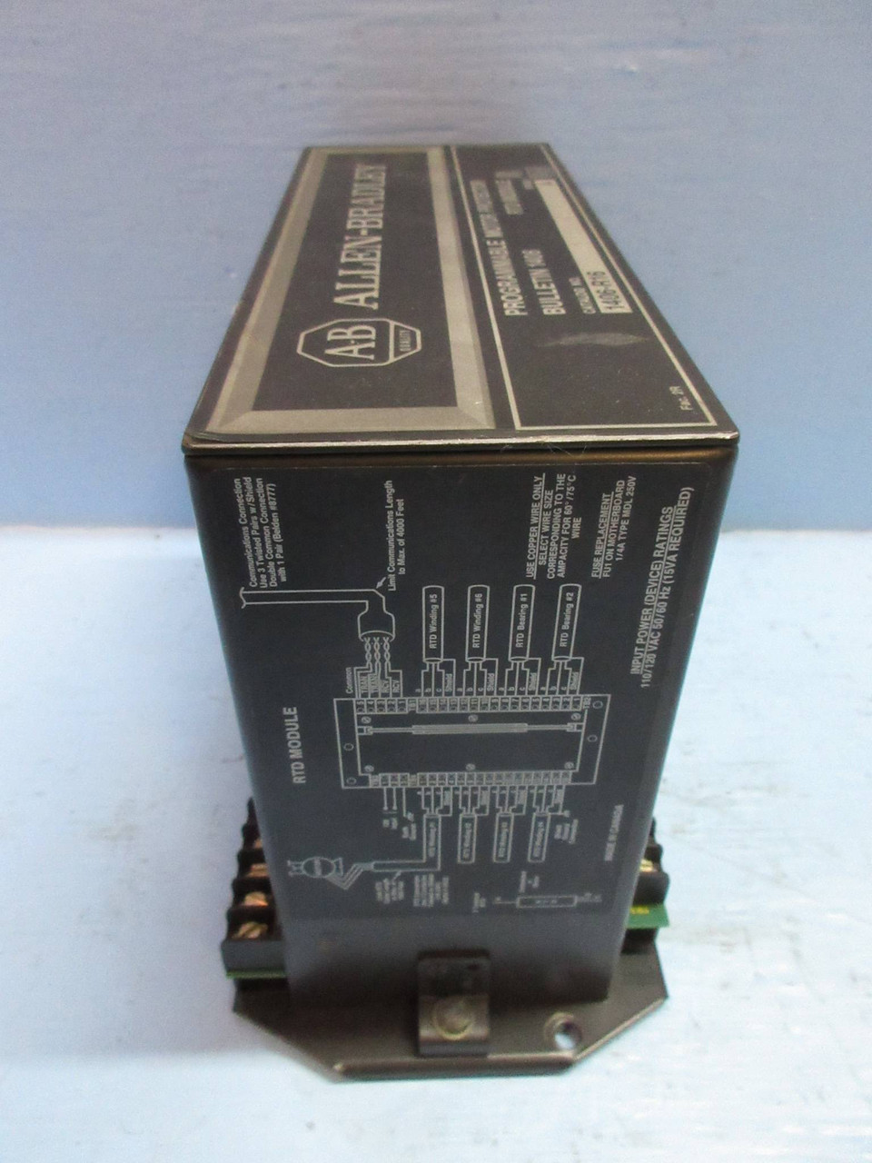 Allen Bradley 1406-R16 Programmable Motor Protector RTD Module 40385-159 (TK3610-2)