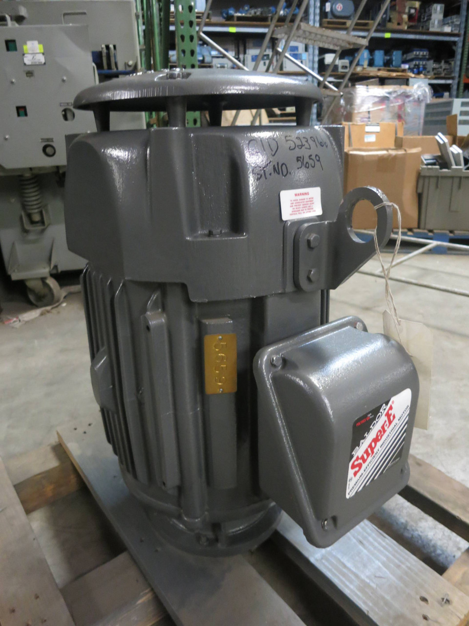 New Baldor-Reliance VHECP4103T 25HP 230/460 V 1770RPM Vertical Motor 284HP 25 HP (PM2819-1)