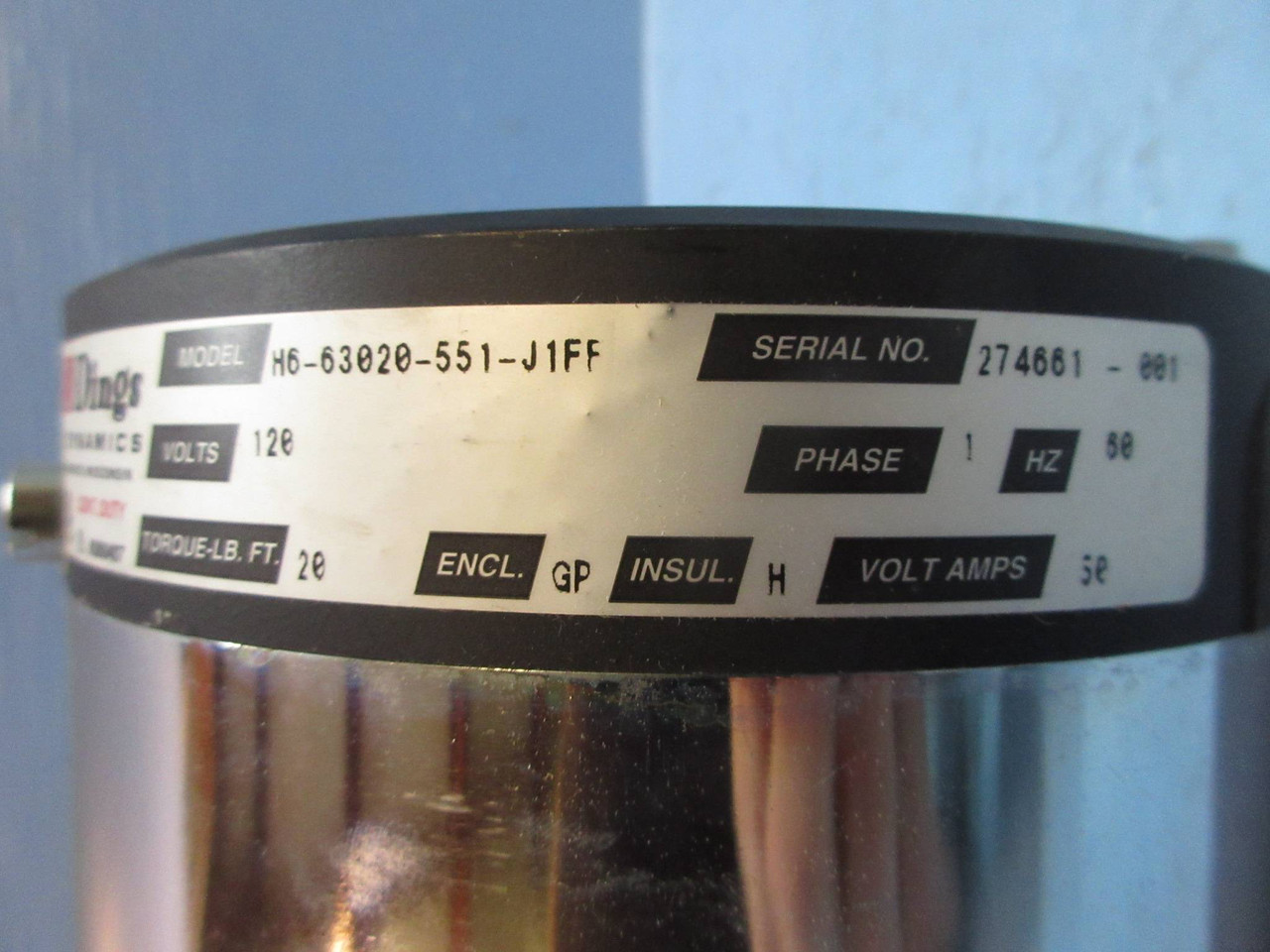 NEW Dings Dynamics H6-63020-551-J1FF Magnetic Disc Brake 120V 20 Lb. Ft. NIB (TK3642-2)