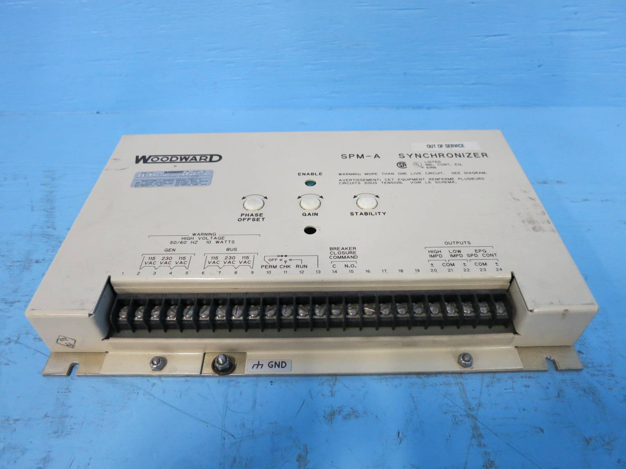 Woodward 9905-001 Rev L SPM-A Synchronizer Module 9905001 115V 230V SPMA Control (DW0605-1)
