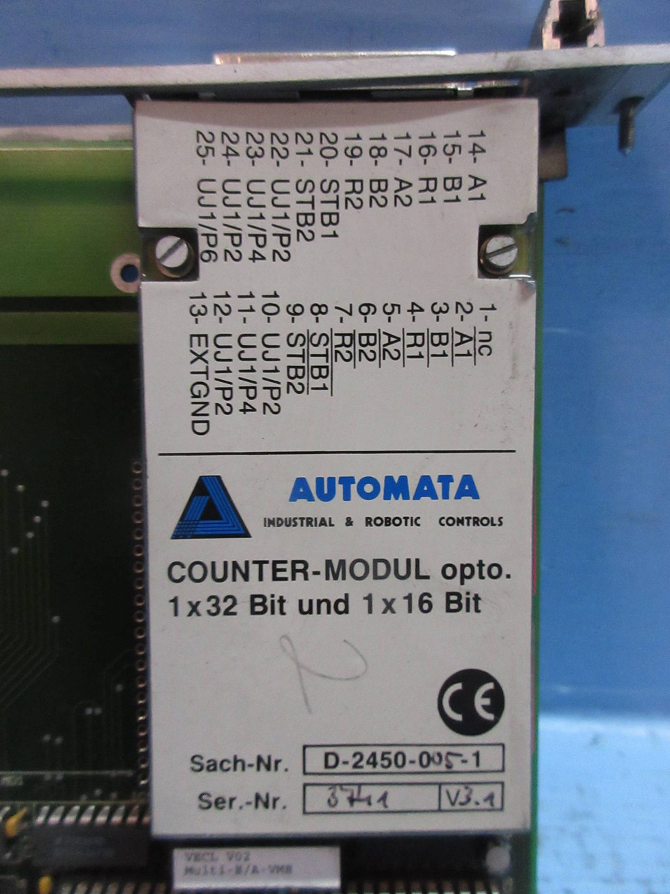 Automata D-2100-022-1 VME Multi E/A PLC Module Multi/EA (TK3712-3)