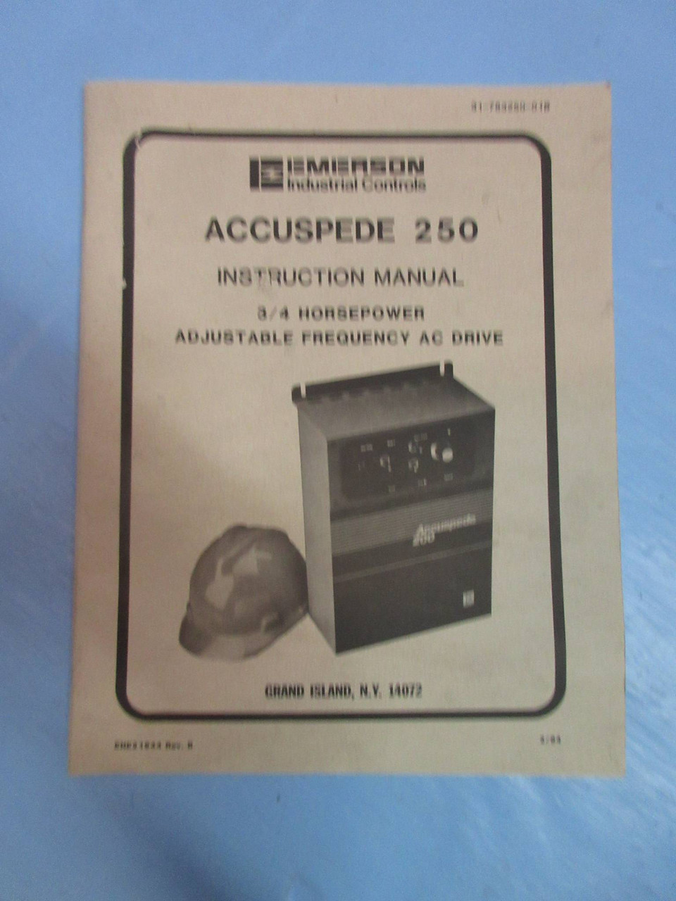 Emerson 02-783211-01 Accuspede 250 AS-250 0.75 HP Adjustable Frequency AC Drive (TK3725-1)
