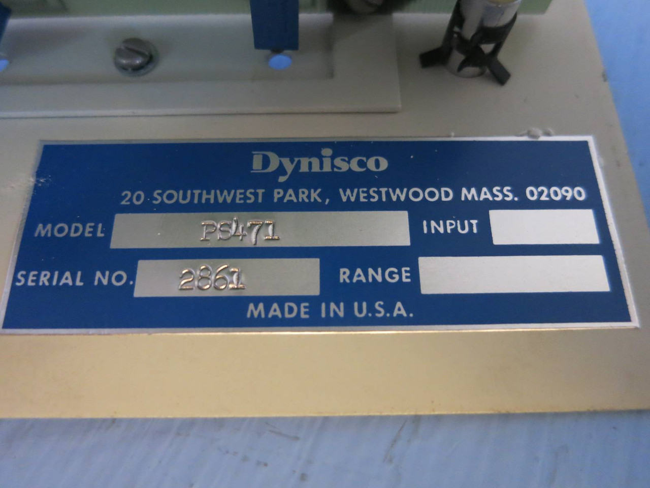 Dynisco PS 471 Signal Conditioner 468612 PS471 Power Supply Transformer PLC (PM2826-11)