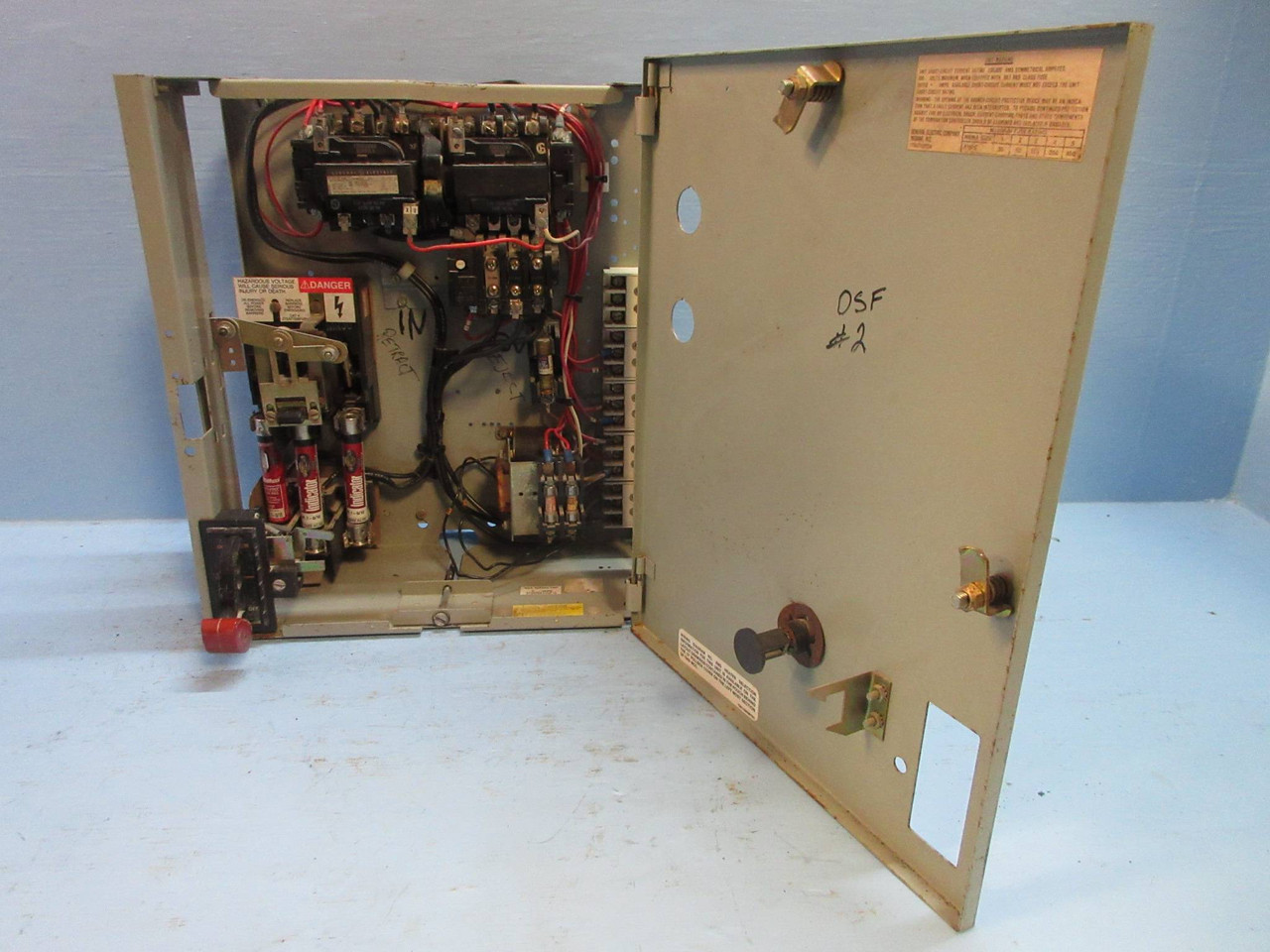 General Electric GE 8000 600V 18" Size 1 Reversing 30A Fusible MCC Bucket (TK3754-1)