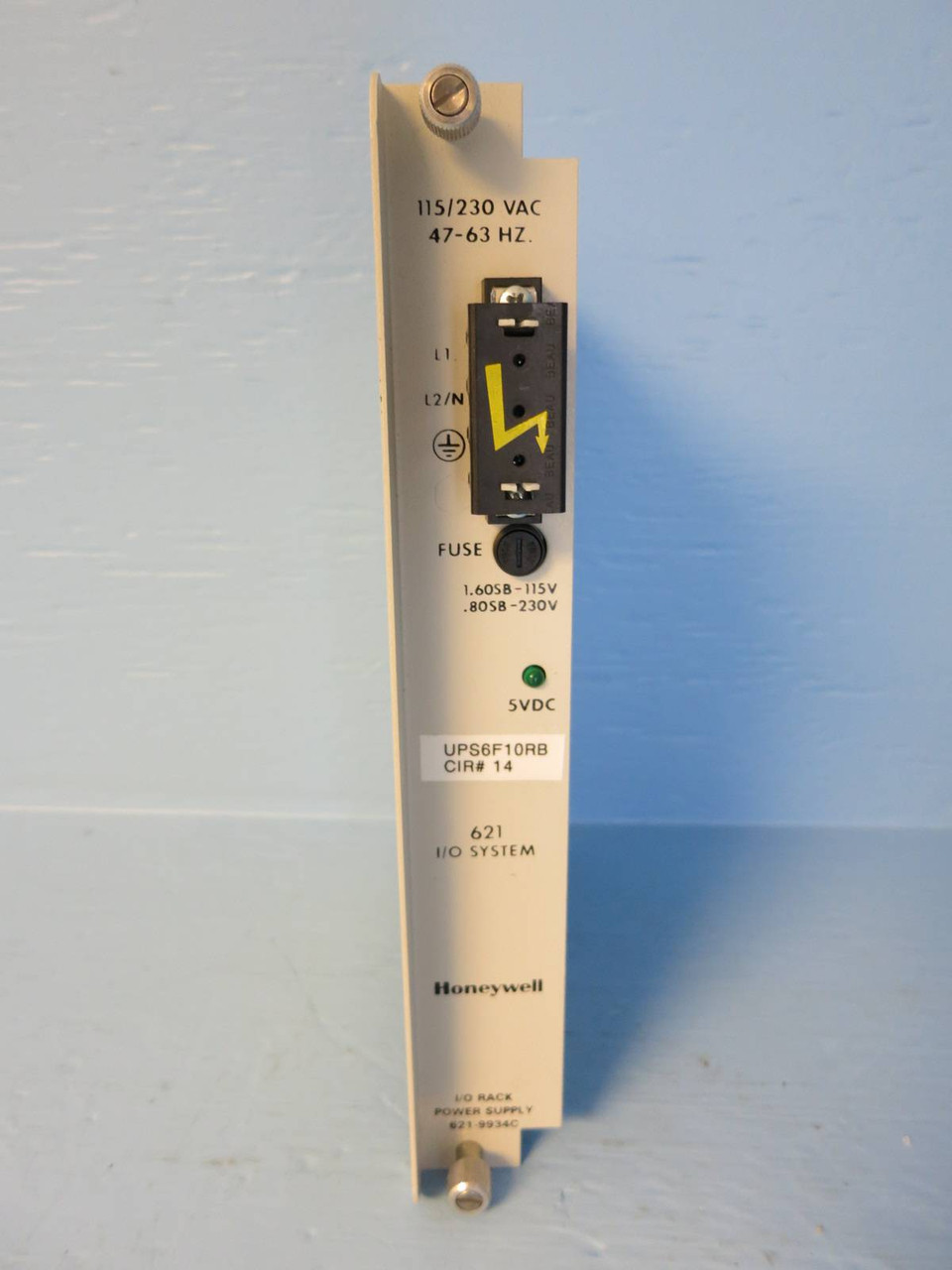 Honeywell 621-9934C I/O Rack Power Supply Module PLC 6219934C 1.6/0.8A 115/230V (DW0670-1)