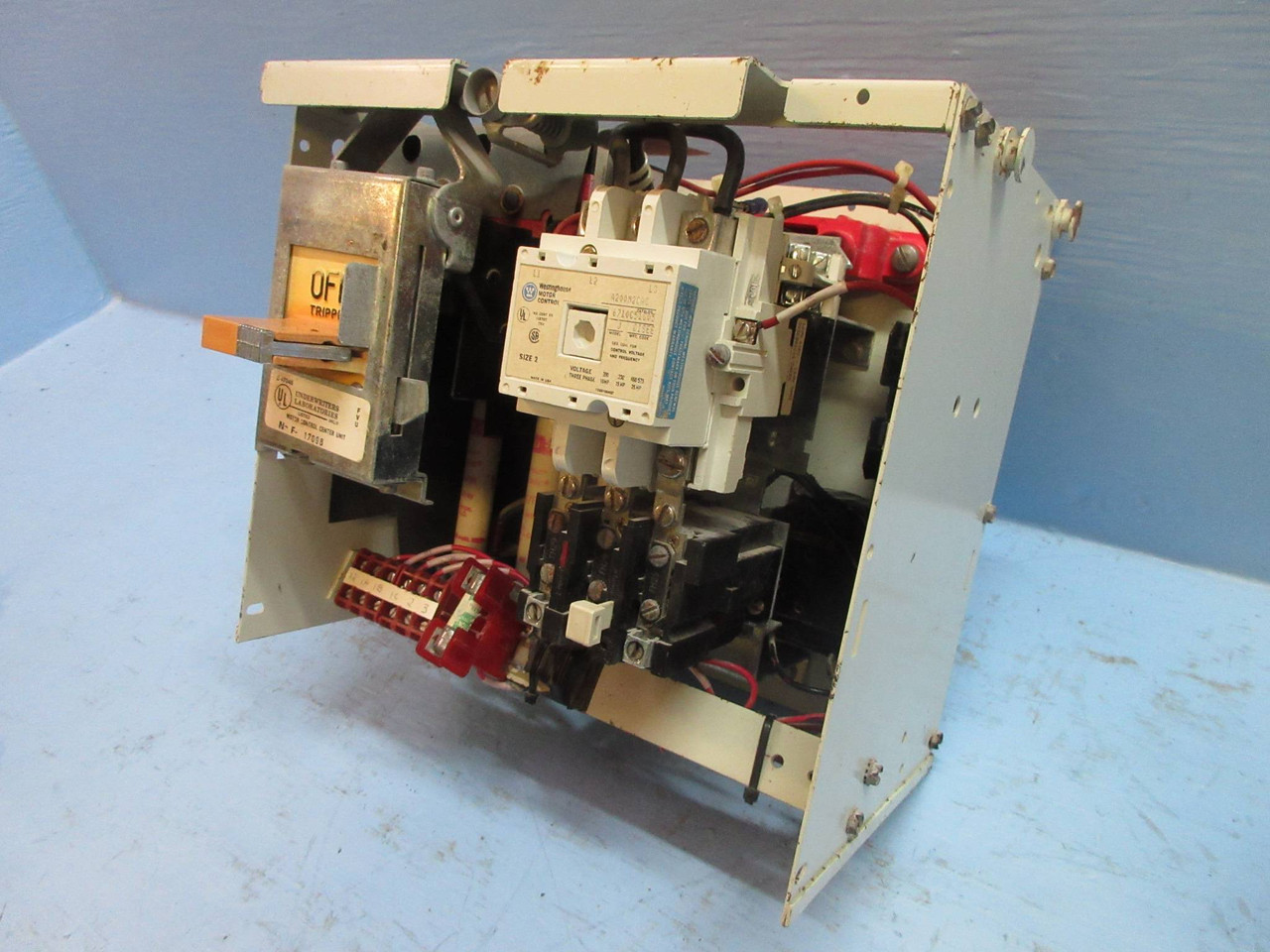 Westinghouse Type W 600V Size 2 60A 12" Fused Motor Control Center Bucket (TK3757-2)