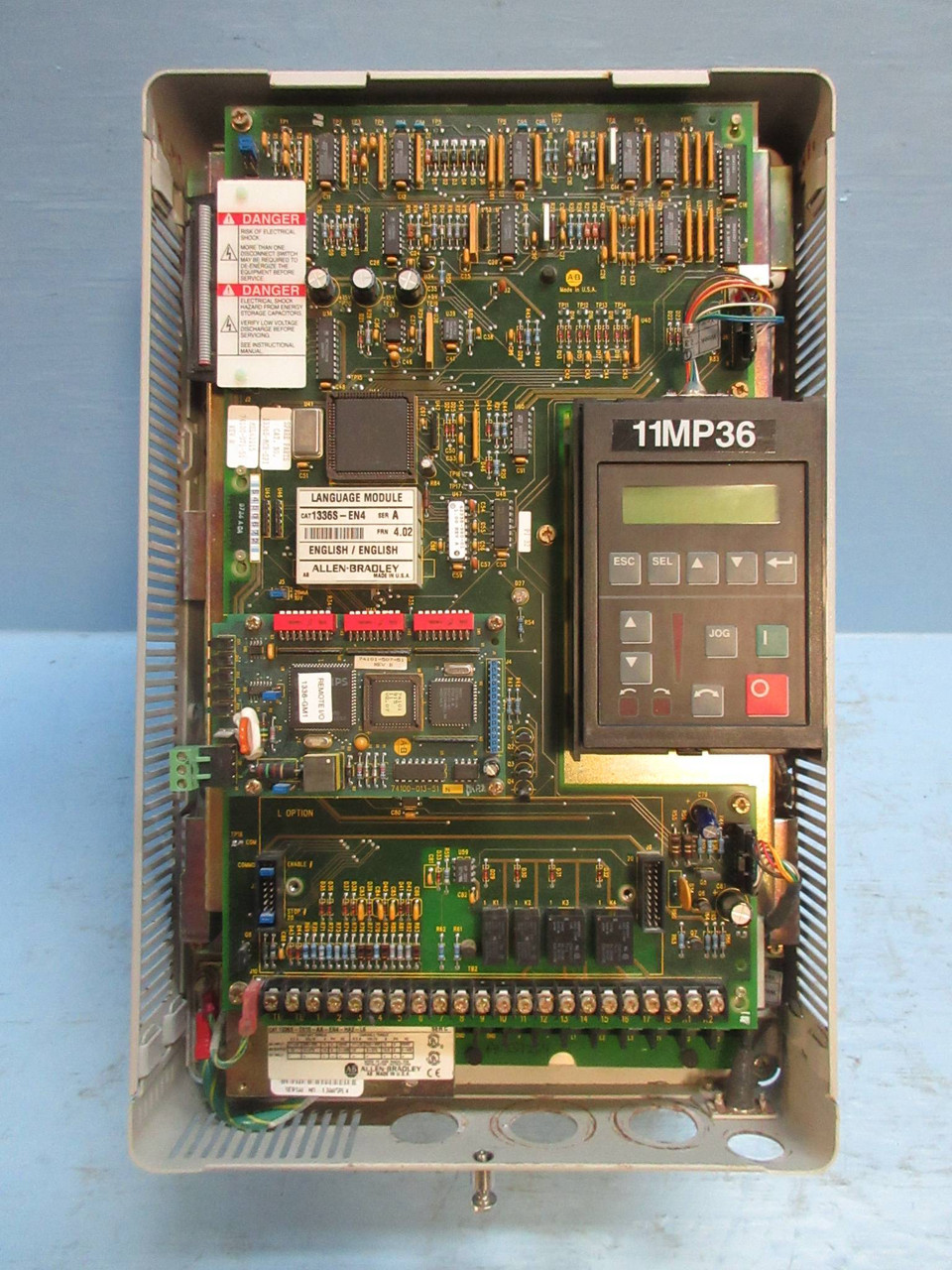 Allen Bradley 1336S-C015-AA-EN4-HA2-L6 Series C 15-HP AC VS Drive 600V 1336 Plus (TK3798-1)