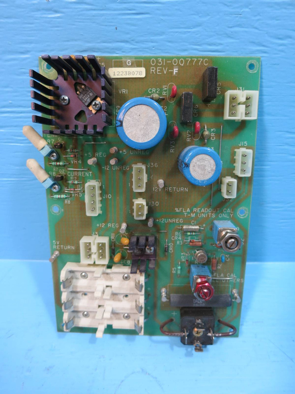 Image of York 031-00777C Rev F / 3 Chiller Starter Control Module PLC 03100777C 00777 C