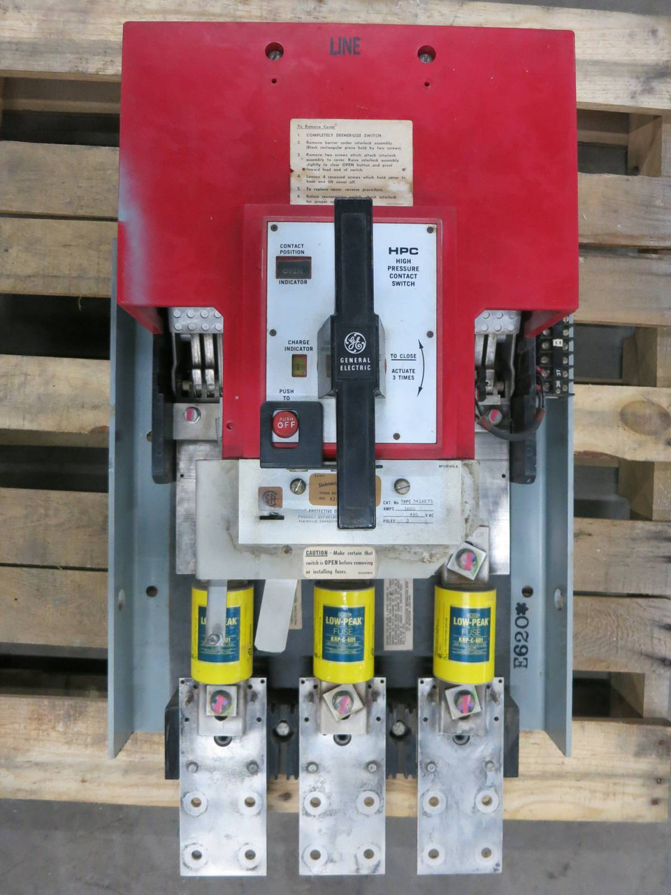 GE THPC3416ET1 1600A 480V High Pressure Contact Switch HPC THPC 3416ET1 3416 (PM2844-3)