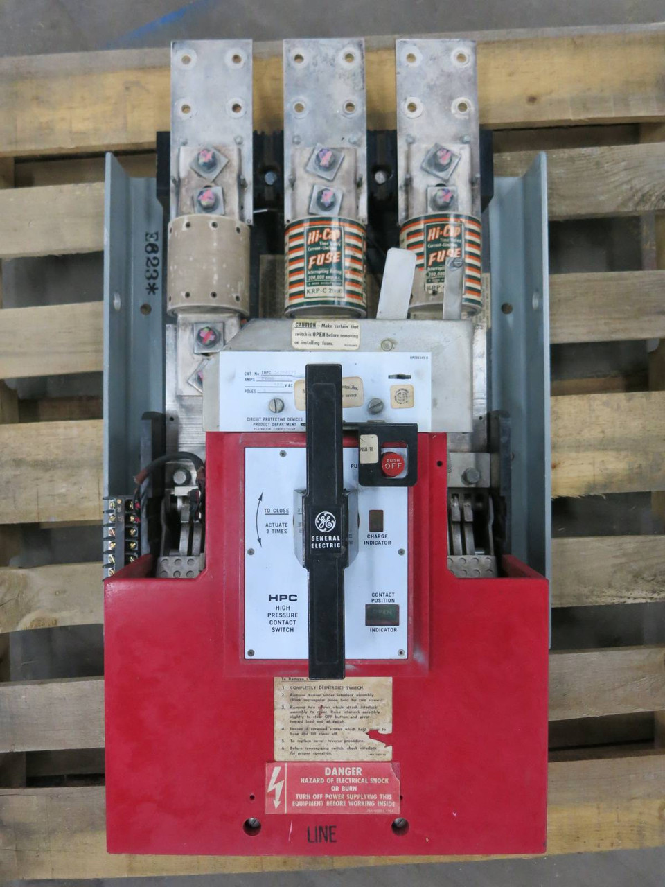 GE THPC3420BET1 2000A 480V High Pressure Contact Switch HPC THPC 3420BET1 3420B (PM2838-3)