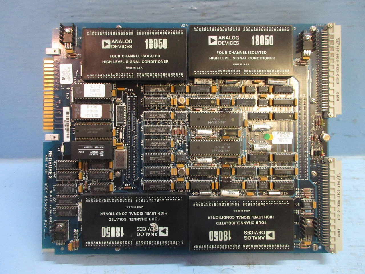 Measurex 053459-01 Rev C HLAIP High Level AIP Module PLC Unitec 04345102 Rev A1 (TK3808-3)