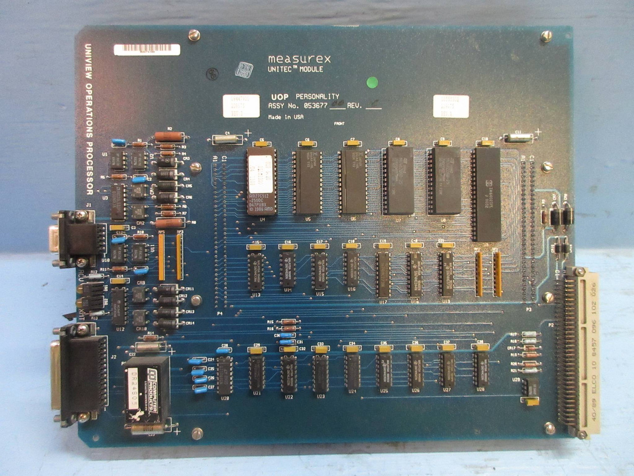Measurex 053677-00 Rev C UOP Personality Uniview Operations Processor Module PLC (TK3812-1)