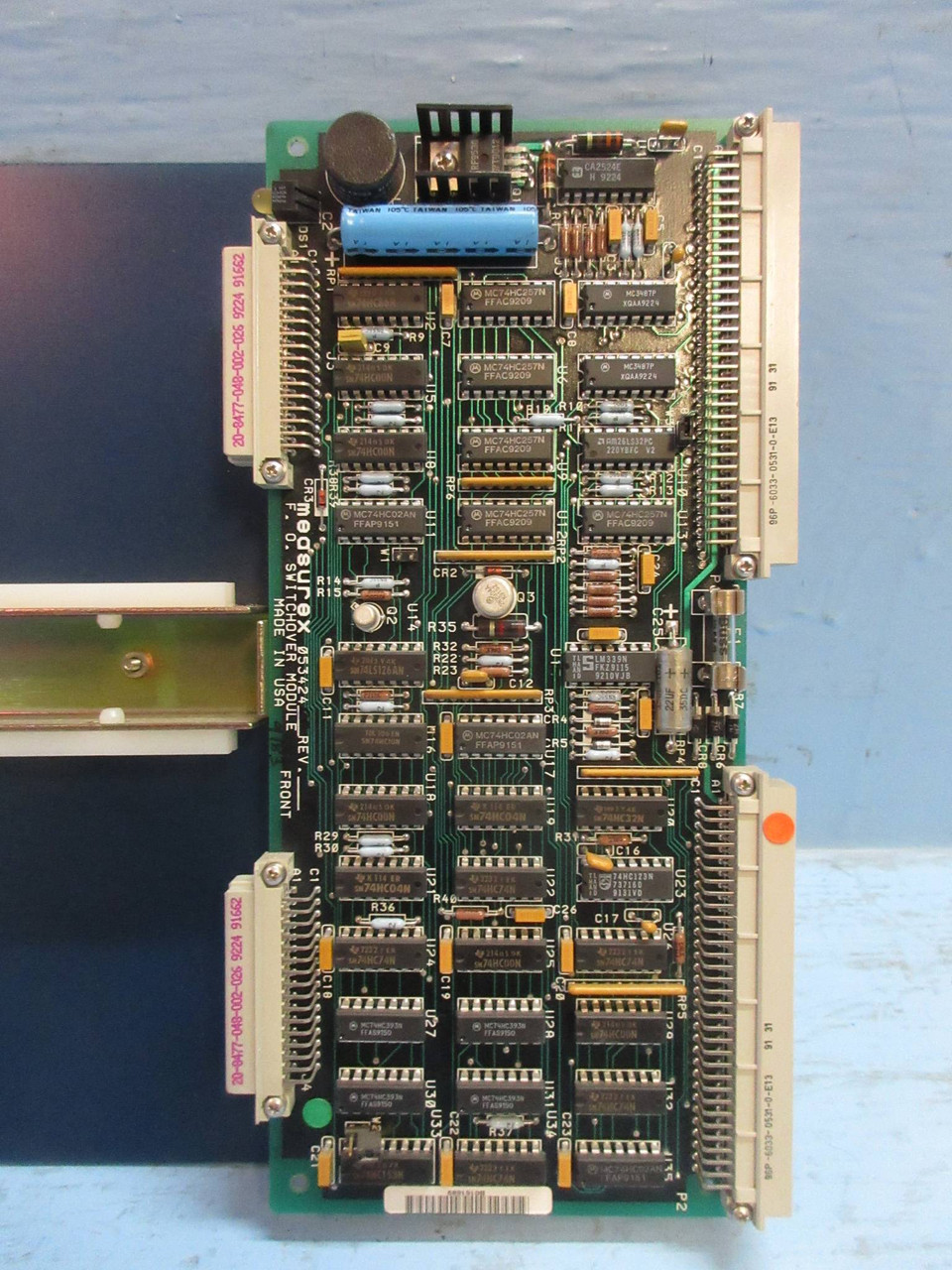 Measurex 053424-00 Rev F F. O. Switchover Module PLC 05342400 Revision F (TK3825-3)