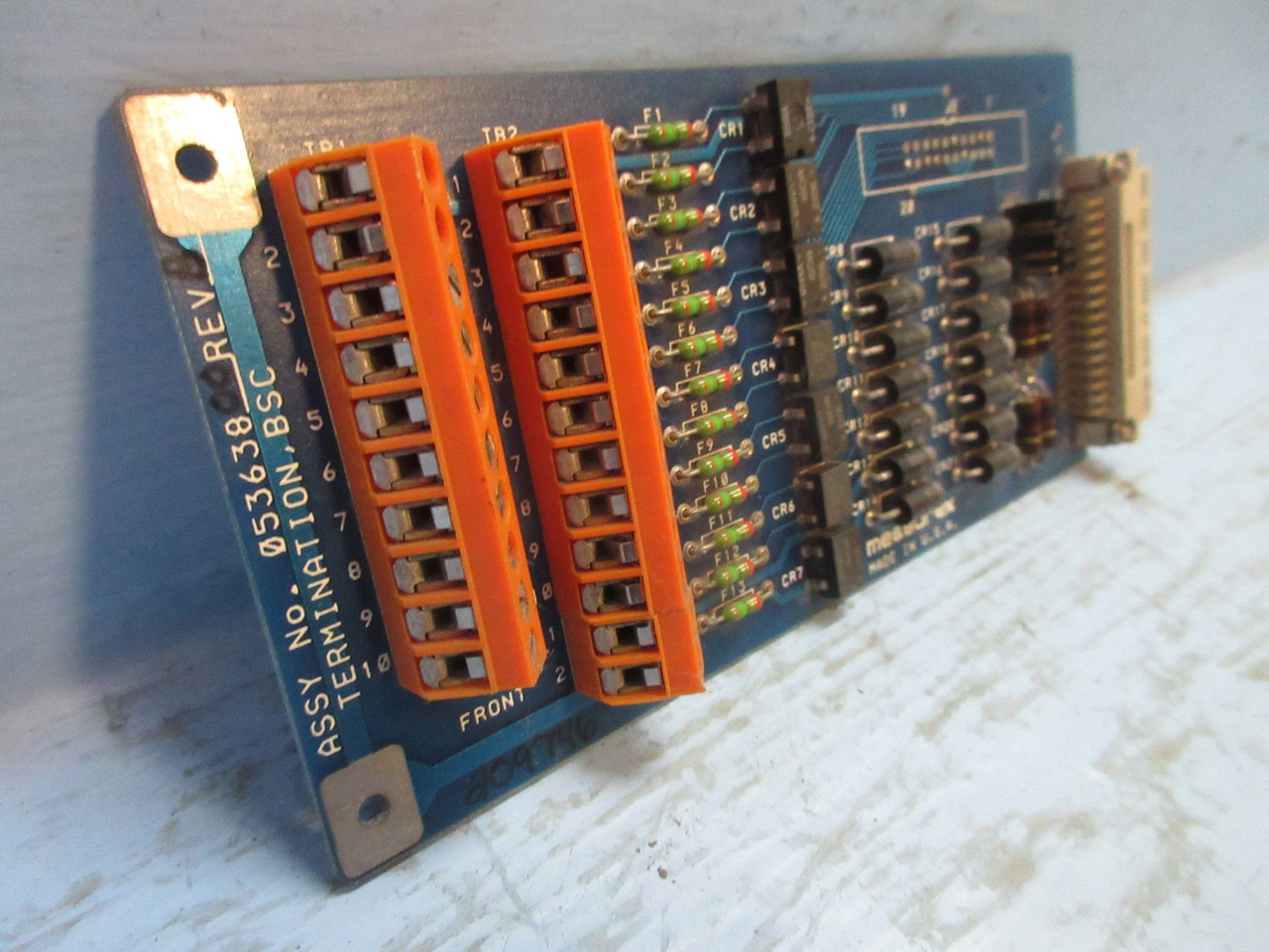 Measurex 053638-00 Rev B Termination BSC Module PLC 05363800 Revision B (TK3831-1)
