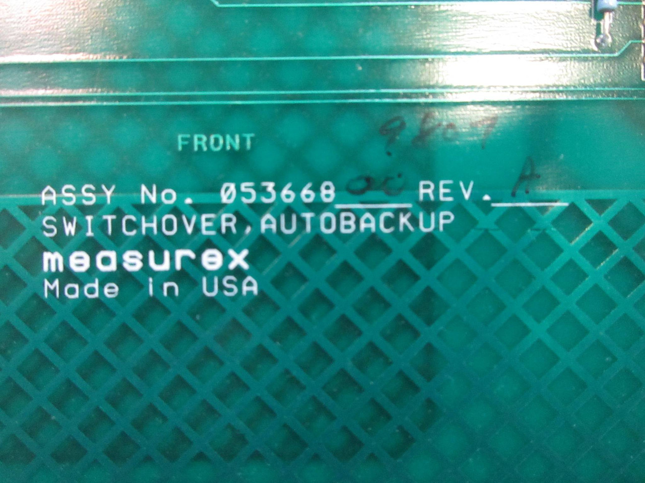 Measurex 053668-00 Rev A Switchover Autobackup Module PLC Revision A (TK3818-8)