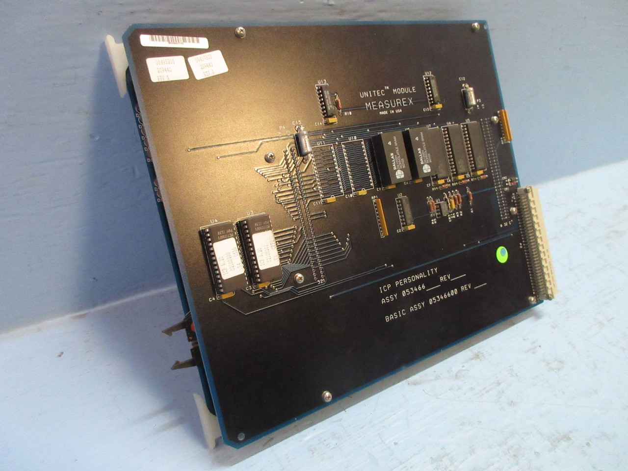 Image of Measurex 053466-00 Rev B ICP Personality Module PLC Unitec 04345102 Rev A1
