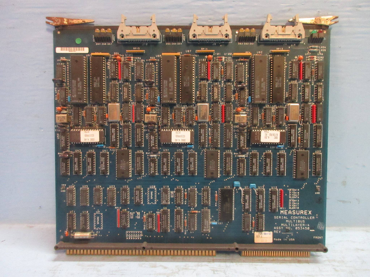 Measurex 05345001 Rev D Serial Controller Multibus Multilayer-4 Module PLC Board (TK3835-2)