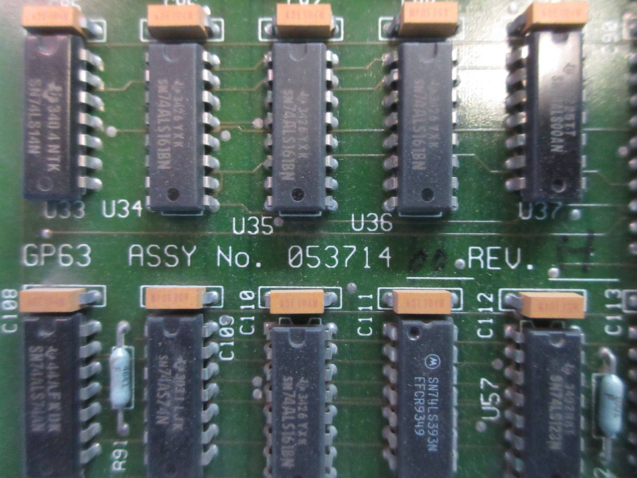 Measurex 05371400 Rev H GP63 Transition Module PLC Board 053714-00 Revision H (TK3839-3)