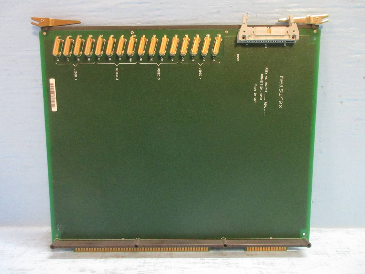 Measurex 05374100 Rev A GP63 Transition Module PLC Board 053741-00 Revision A (TK3840-4)