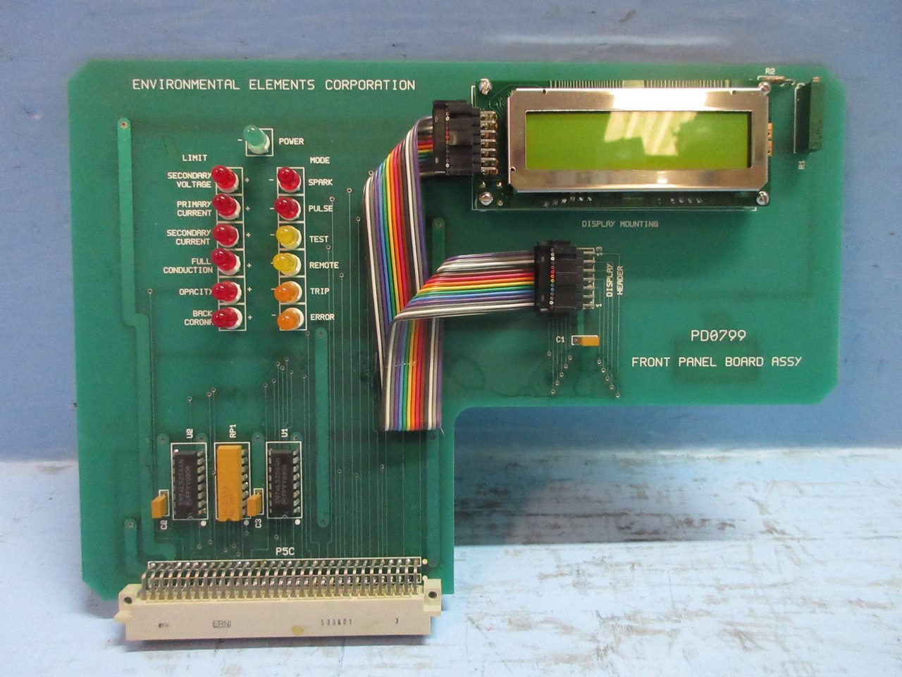 Environmental Elements Corp. PD0799 Front Panel Board PLC (TK3866-3)