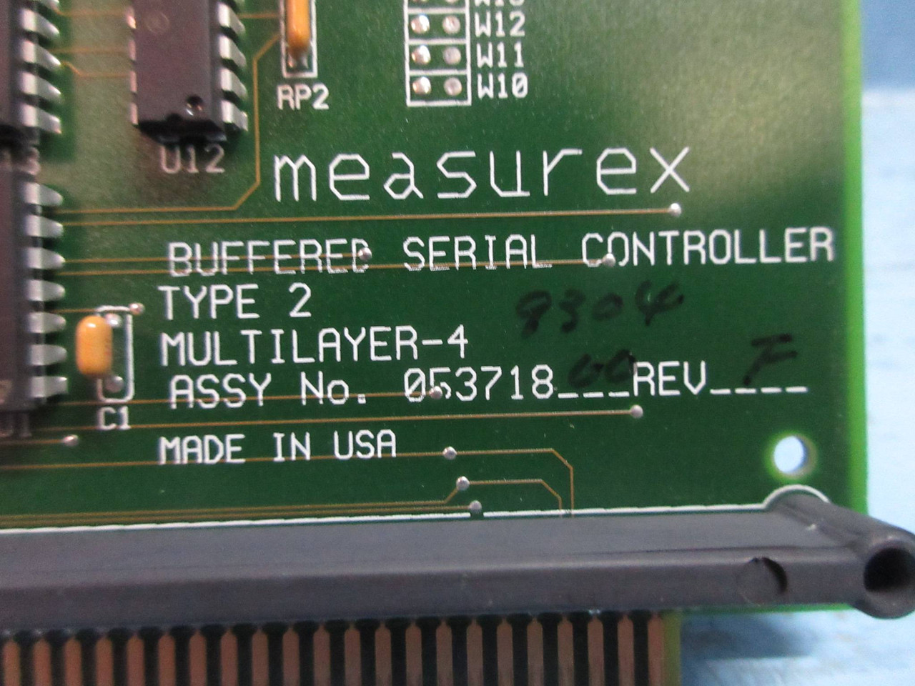 Measurex 05371800 Rev F Buffered Serial Controller Type 2 Module Board 053718-00 (TK3873-1)