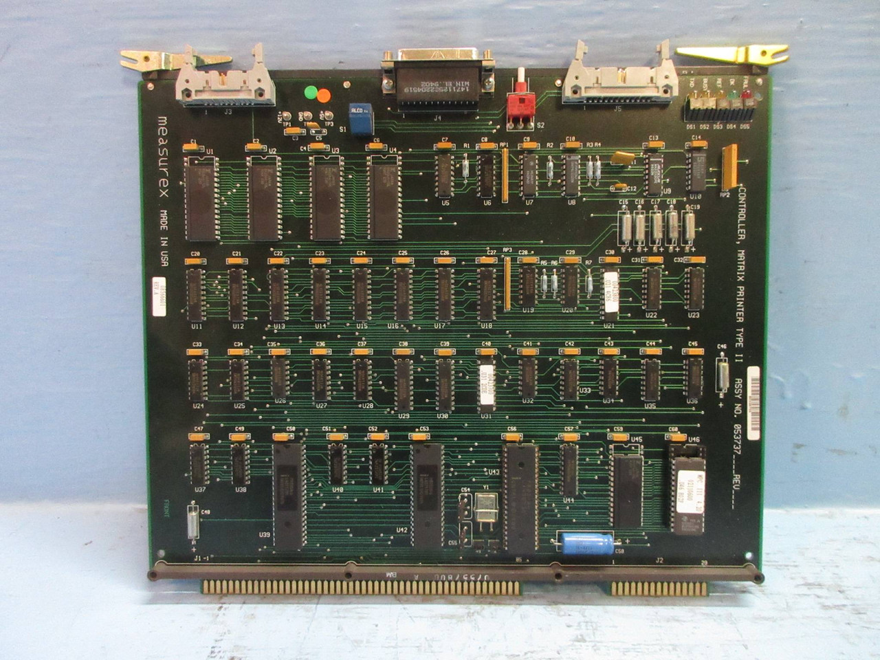 Measurex 05373700 Rev C Controller Matrix Printer Type II PLC Board 053737-00 (TK3871-1)