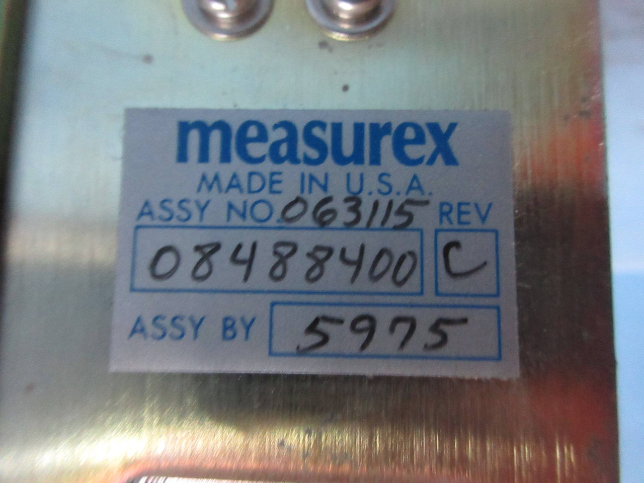 Measurex 08488400 Rev C 16-Slot Chassis Rack Termination Backplane 05356400 (TK3876-2)