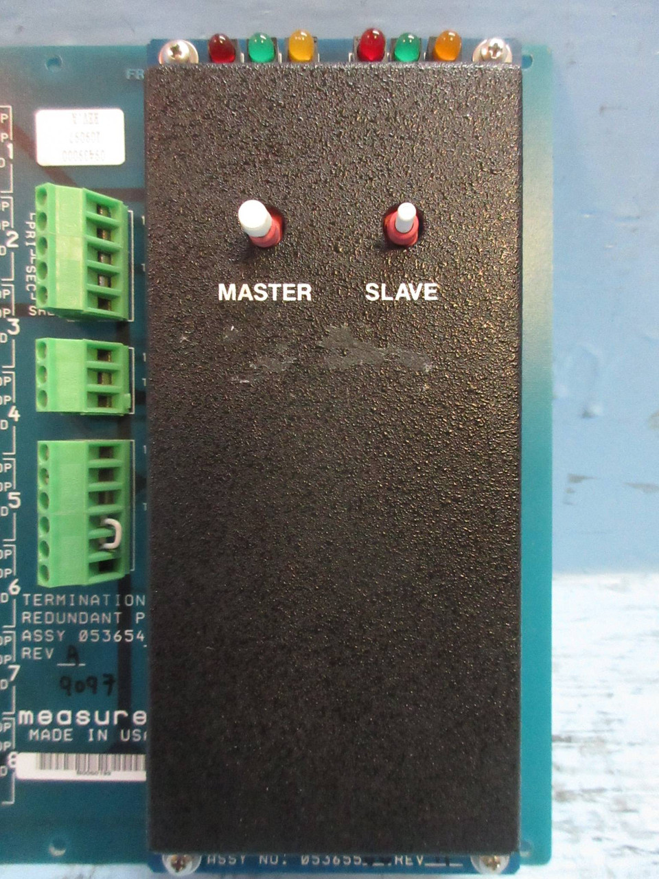 Measurex 05365400 Rev. A Termination Redundant PIDP Module Board w/ 05365500 (TK3892-5)