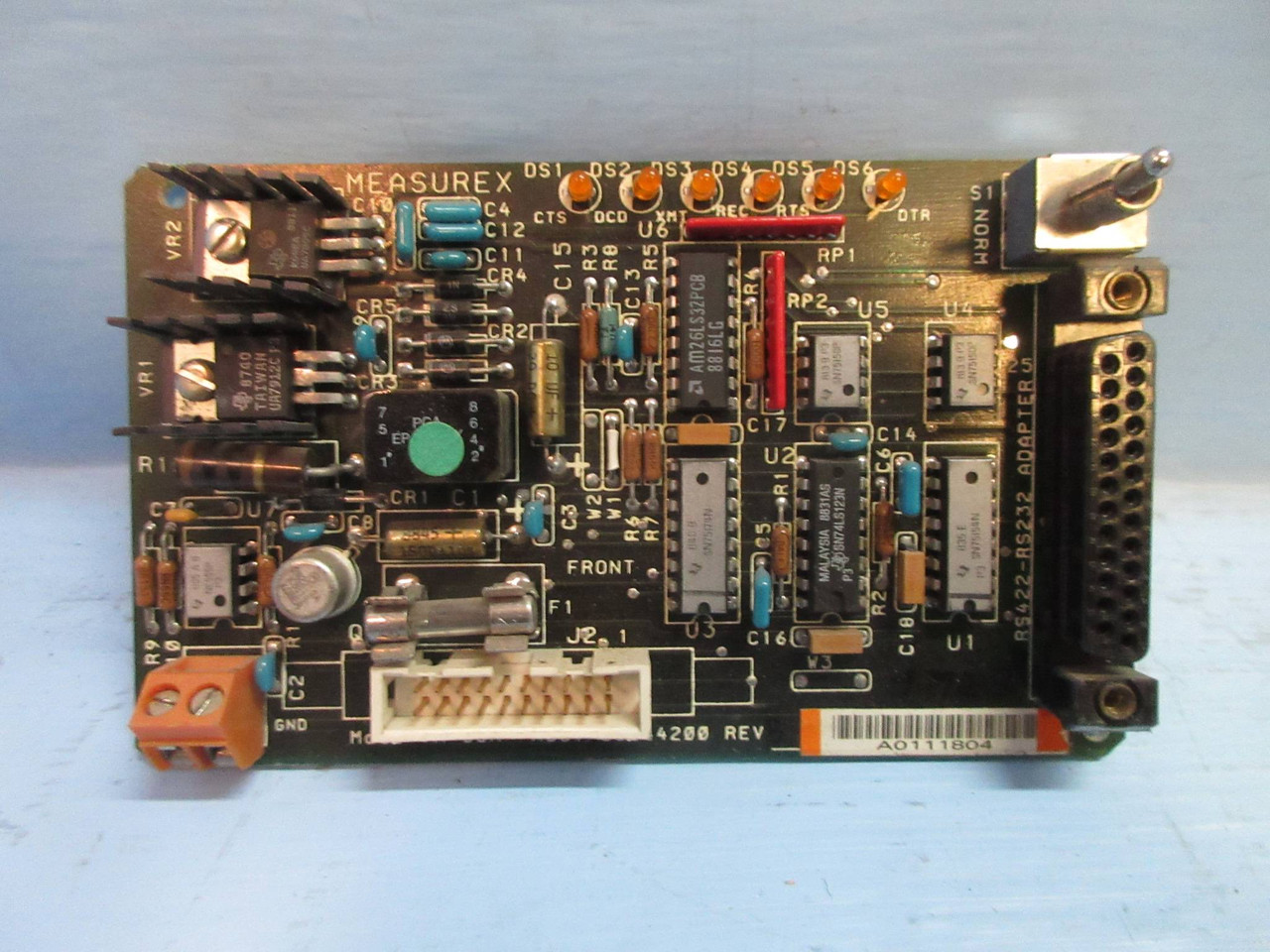 Measurex 05344200 Rev. B Adapter Module Board PLC 053442-00 (TK3891-2)